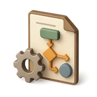 Process 3D icon