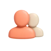 Profile Silhouettes 3D icon