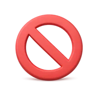 Prohibited Sign 3D icon