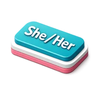 Pronoun Badge 3D icon