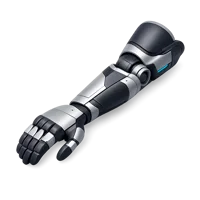 Blue Prosthetic Arm 3D icon