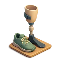 Prosthetic 3D icon