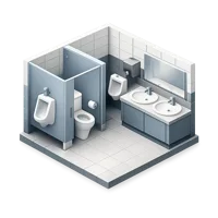 Public Restroom 3D icon