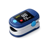 Blue Pulse Oximeter 3D icon