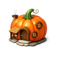 Pumpkin House 3D icon