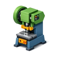 Green Punch press 3D icon