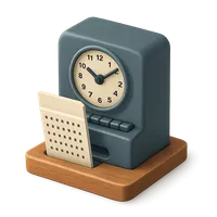 Punch Card Machine 3D icon