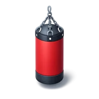 Red Punching Bag 3D icon