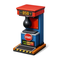 Red Punching Machine 3D icon