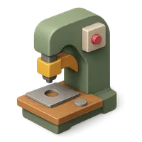 Punch press 3D icon