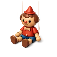 Red Puppet 3D icon