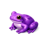 Purple Frog 3D icon