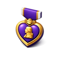 Classic Purple Heart 3D icon