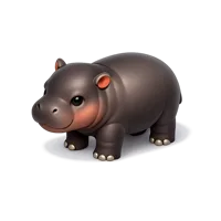 Pygmy Hippopotamus 3D icon