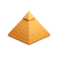 Amber Pyramid 3D icon