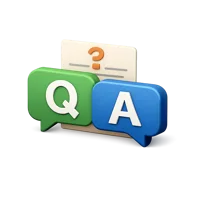 Q&A 3D icon