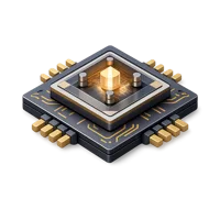 Quantum Chip 3D icon