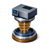 Blue Quantum Computer 3D icon