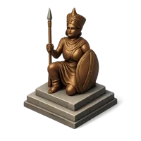 Queen Nzinga Statue 3D icon