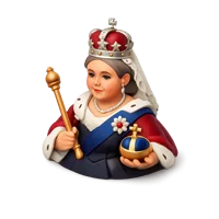 Queen Victoria 3D icon
