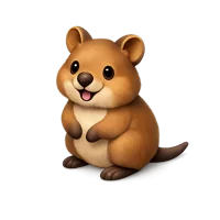 Brown Quokka 3D icon