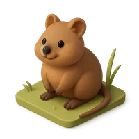 Quokka 3D icon