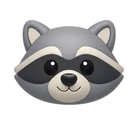 Raccoon 3D icon