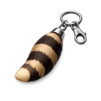 Raccoon Tail Keychain 3D icon