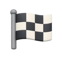 Race Flag 3D icon