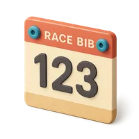 Race Bib 3D icon
