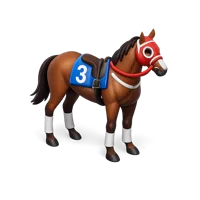 Racehorse 3D icon