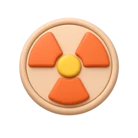 Radiation Symbol 3D icon