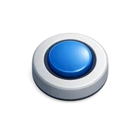 Blue Radio Button 3D icon