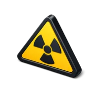 Radioactive Sign 3D icon