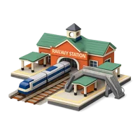 Orange Railway Station 3D icon