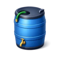 Rain Barrel 3D icon