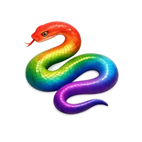 Rainbow Serpent 3D icon