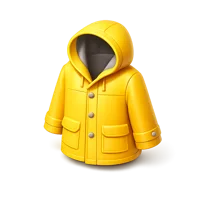 Yellow Raincoat 3D icon