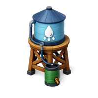 Rainwater Tower 3D icon