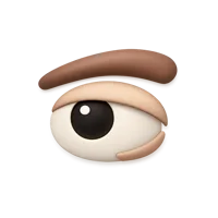 Raised Eyebrow 3D icon