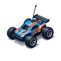 Blue RC Car 3D icon