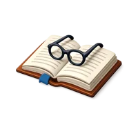 Reading 3D icon