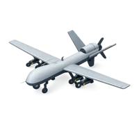 Blue Reaper Drone 3D icon