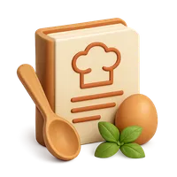 Recipe 3D icon