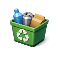 Green Recycling 3D icon