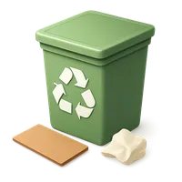 Recycling Bin 3D icon