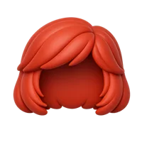 Red Hair 3D icon