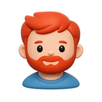 Red Haired Man 3D icon