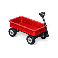 Red Wagon 3D icon