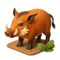 Red River Hog 3D icon